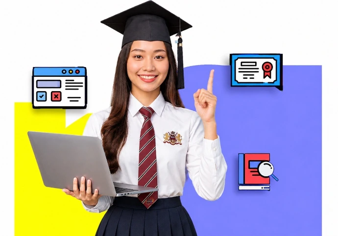 NIT College student in graduation attire